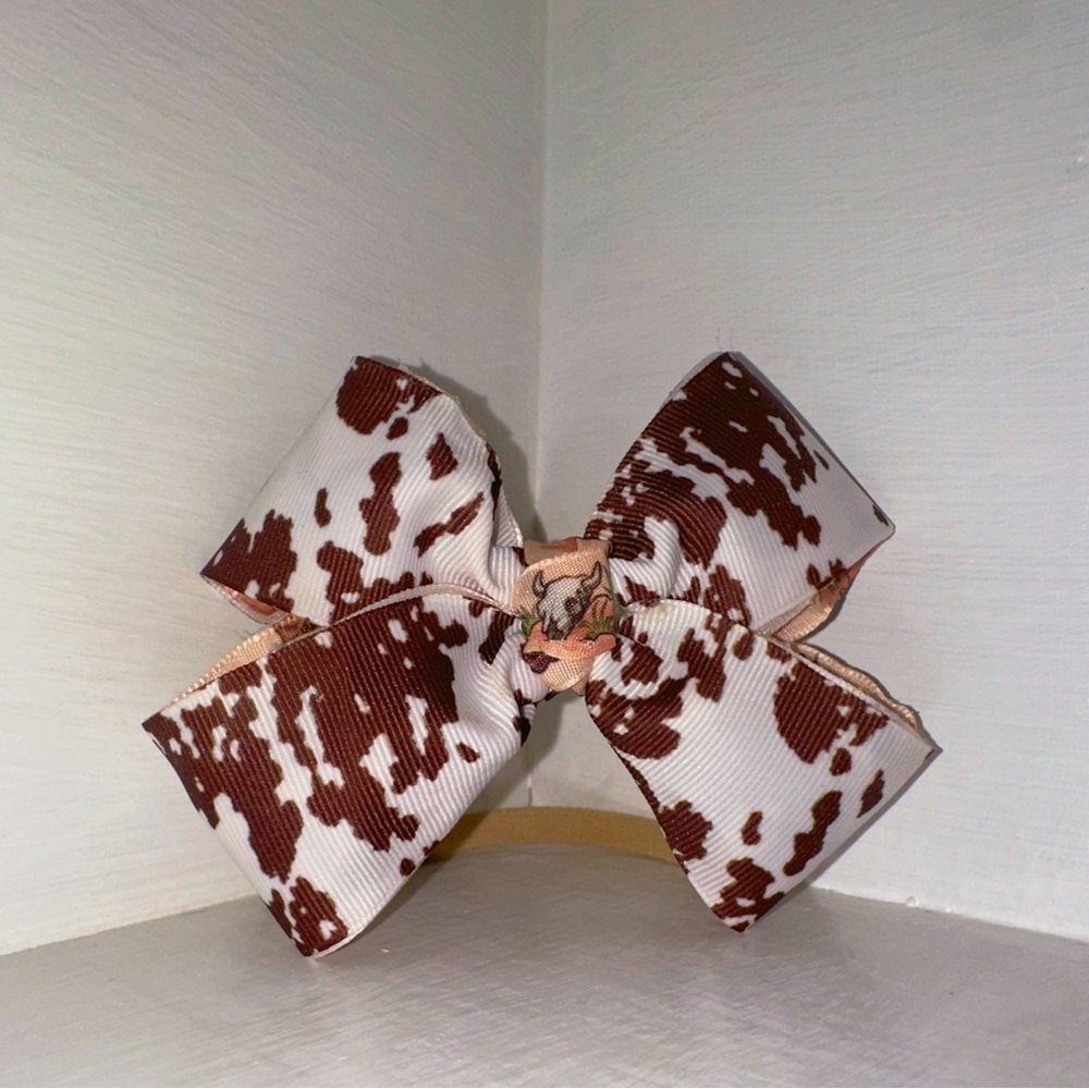 Cow-print Bow